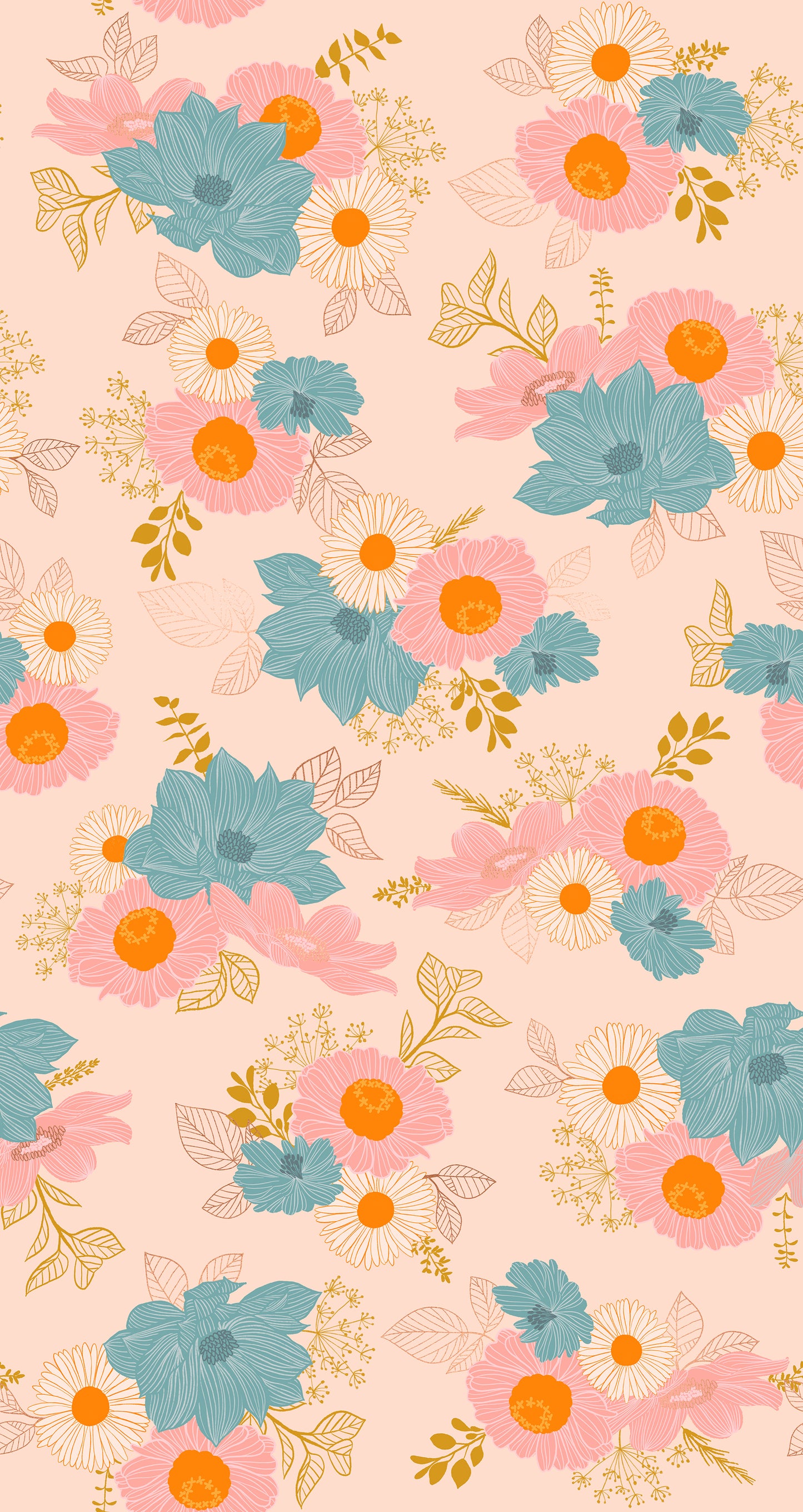 Ruby Star Society-Elixir-Salon Floral-Metallic Peach Cream