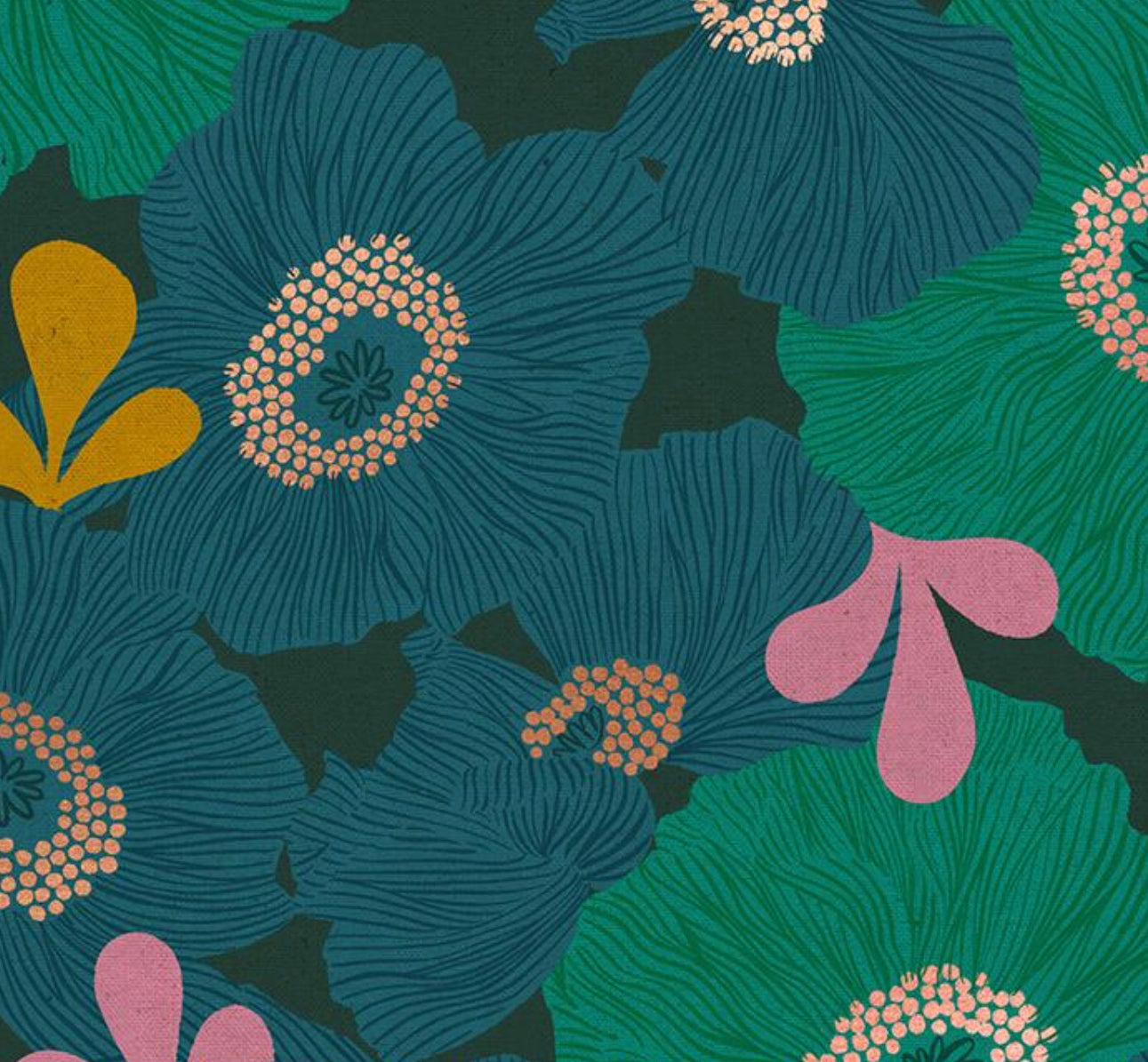 Ruby Star Society-Camellia-Canvas-Peacock