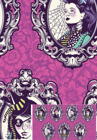 PRE-ORDER Tula Pink-Nightshade-Deja Vu-Fat Quarter Bundle