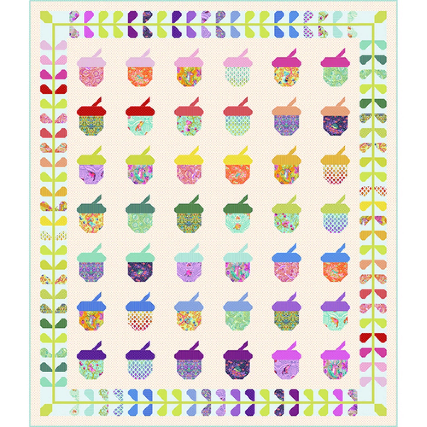 Tula Pink-Tiny Beasts-Nutty Quilt Kit