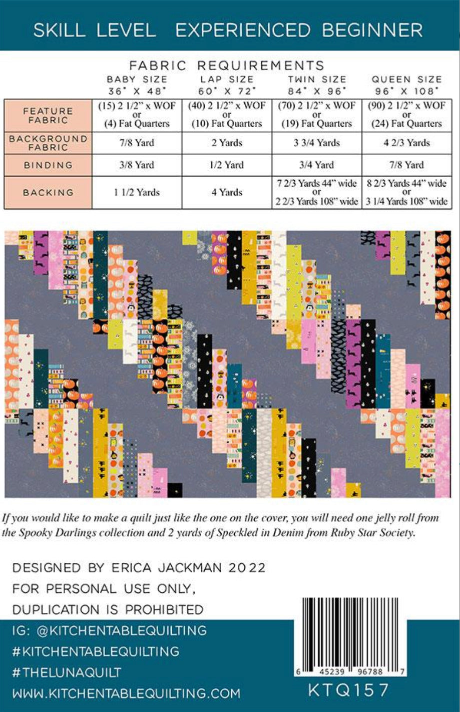 The Luna Quilt by Kitchen Table Quilting