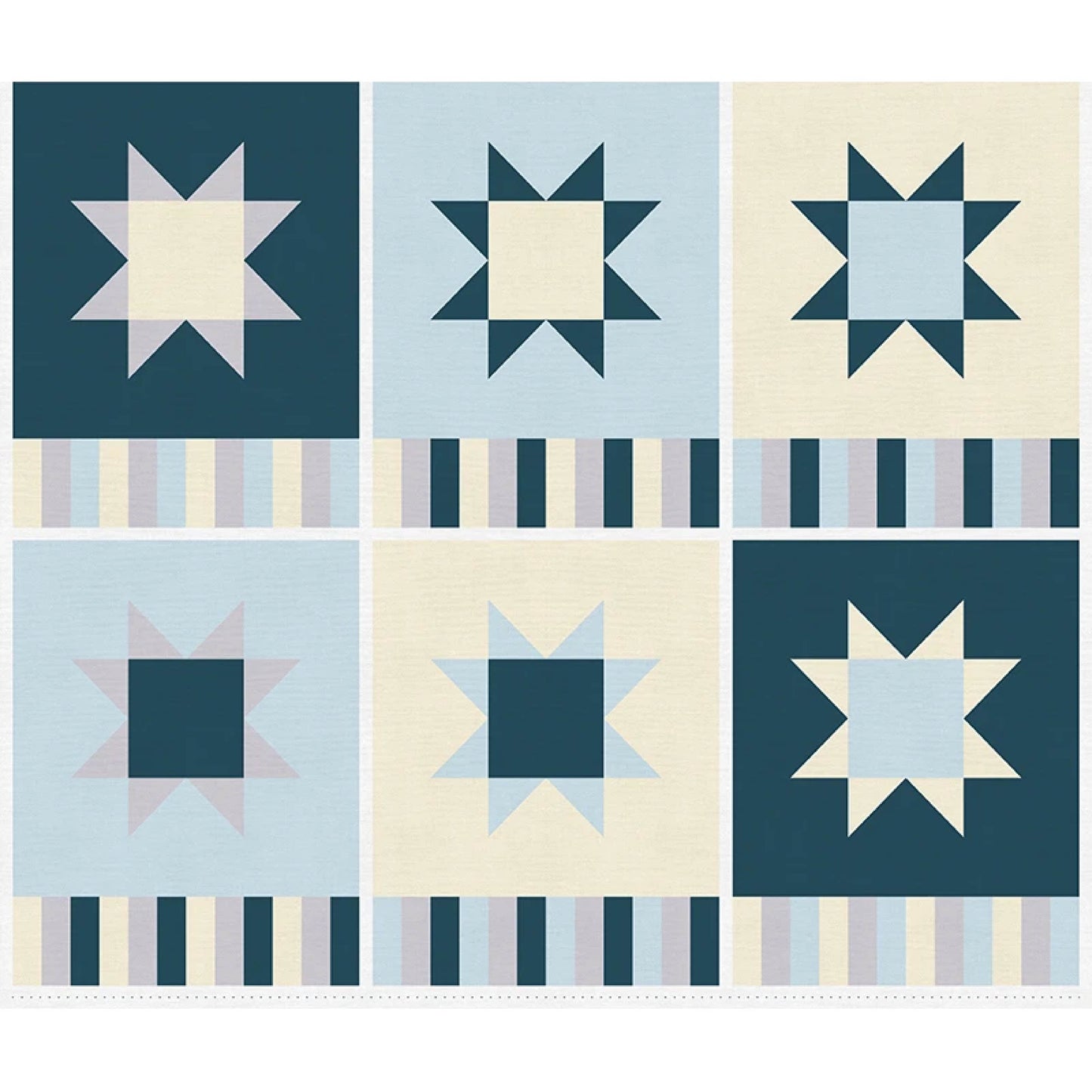 Paintbrush Studio-Quilting Rockstar-Placemat Panel in Blue
