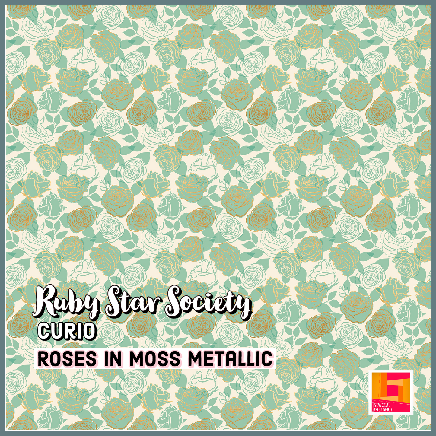 Ruby Star Society-Curio-Roses in Moss Metallic