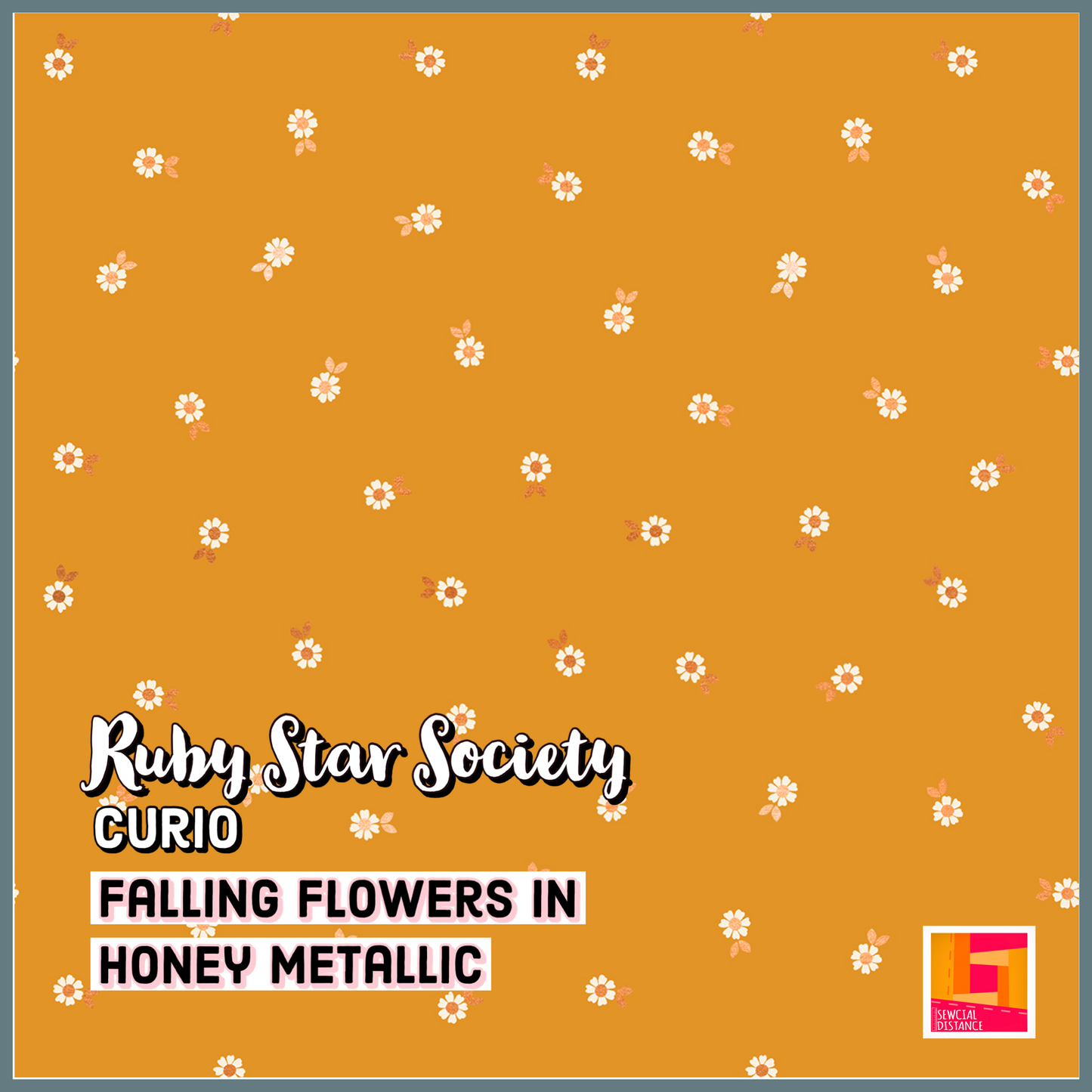 Ruby Star Society-Curio-Falling Flowers in Honey Metallic