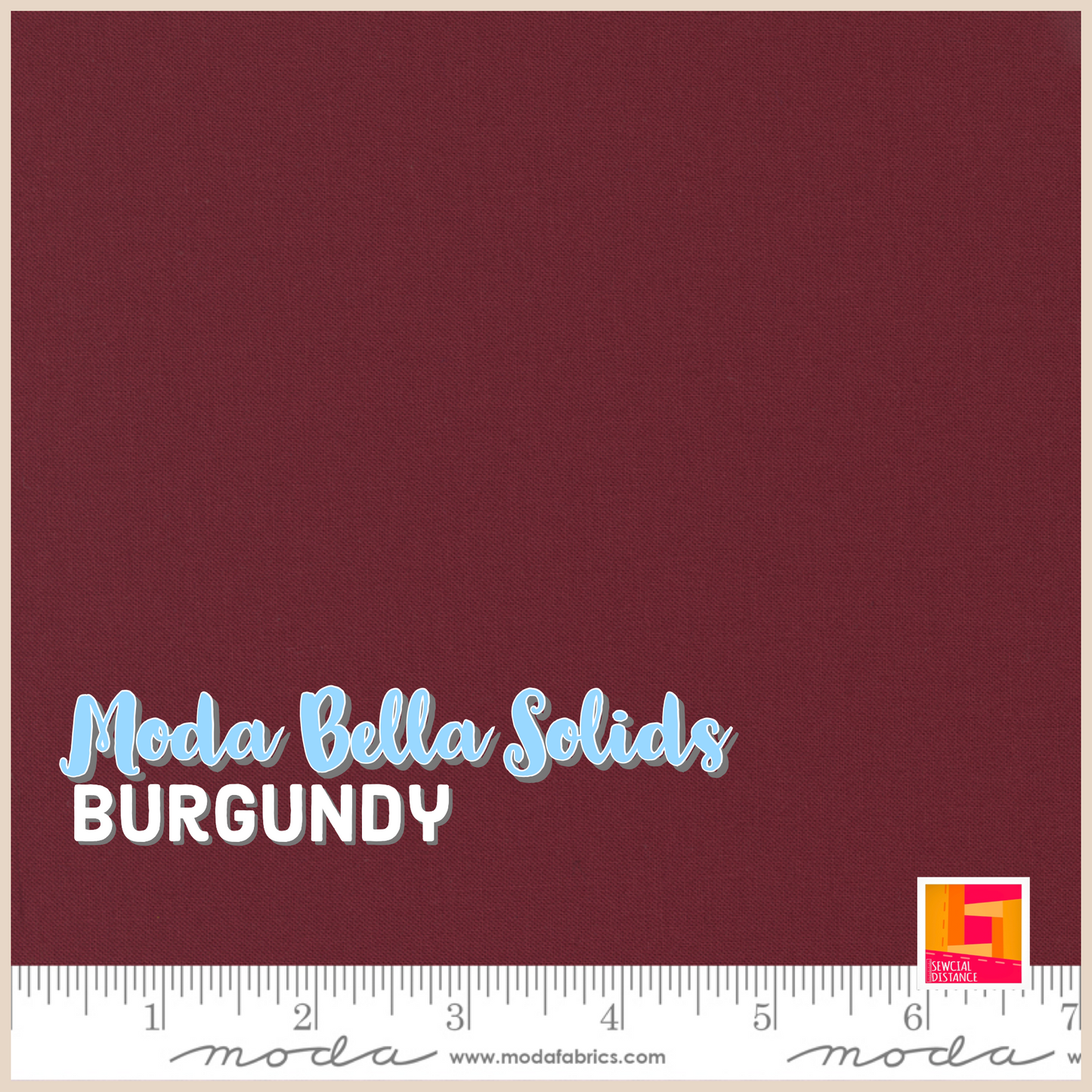 Moda Fabrics-Bella Solids-Burgundy