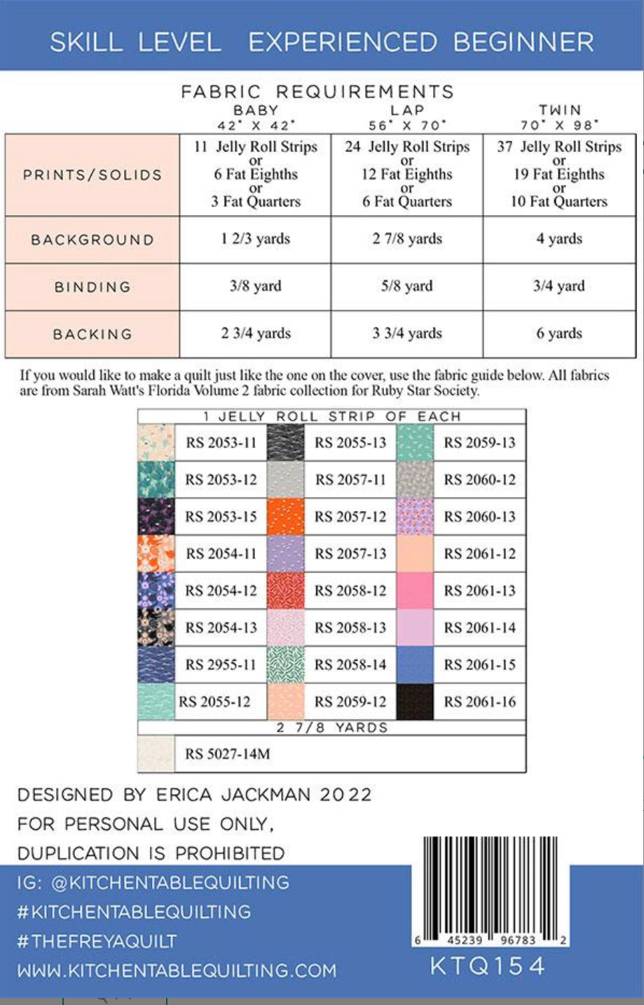 The Freya Quilt by Kitchen Table Quilting