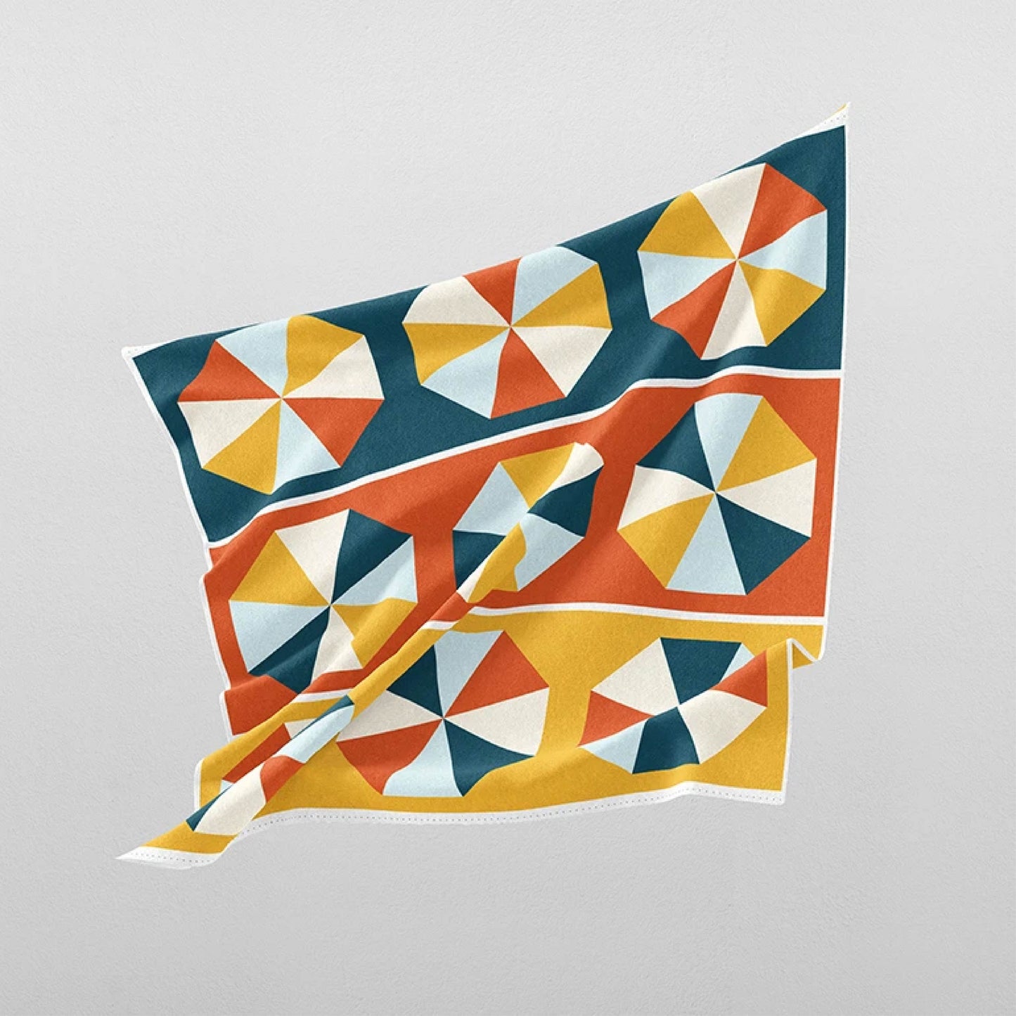 Paintbrush Studio-Quilting Rockstar-Table Runner Panel in Navy and Gold