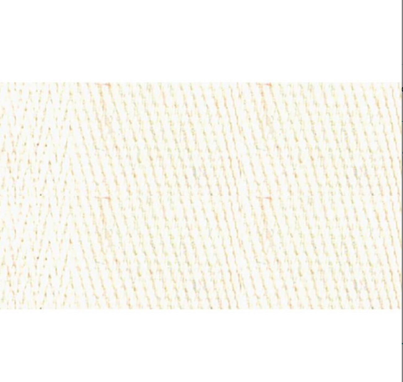 Cotton Blend 2in Strapping-White