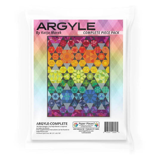 Argyle Quilt Complete Paper Piece Pack by Katja Marek