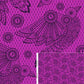 Tula Pink-Nightshade-Deja Vu-Raven Lace in Oleander