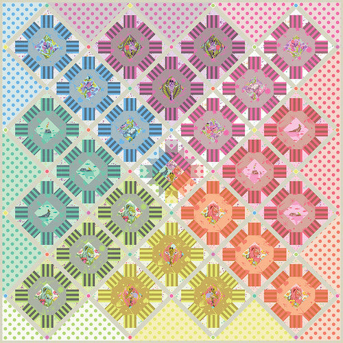 Tula Pink-Everglow-Star Cluster Quilt Kit