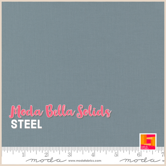Moda Fabrics-Bella Solids-Steel