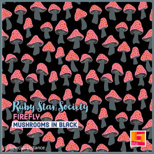 Ruby Star Society-Firefly-Mushrooms in Black