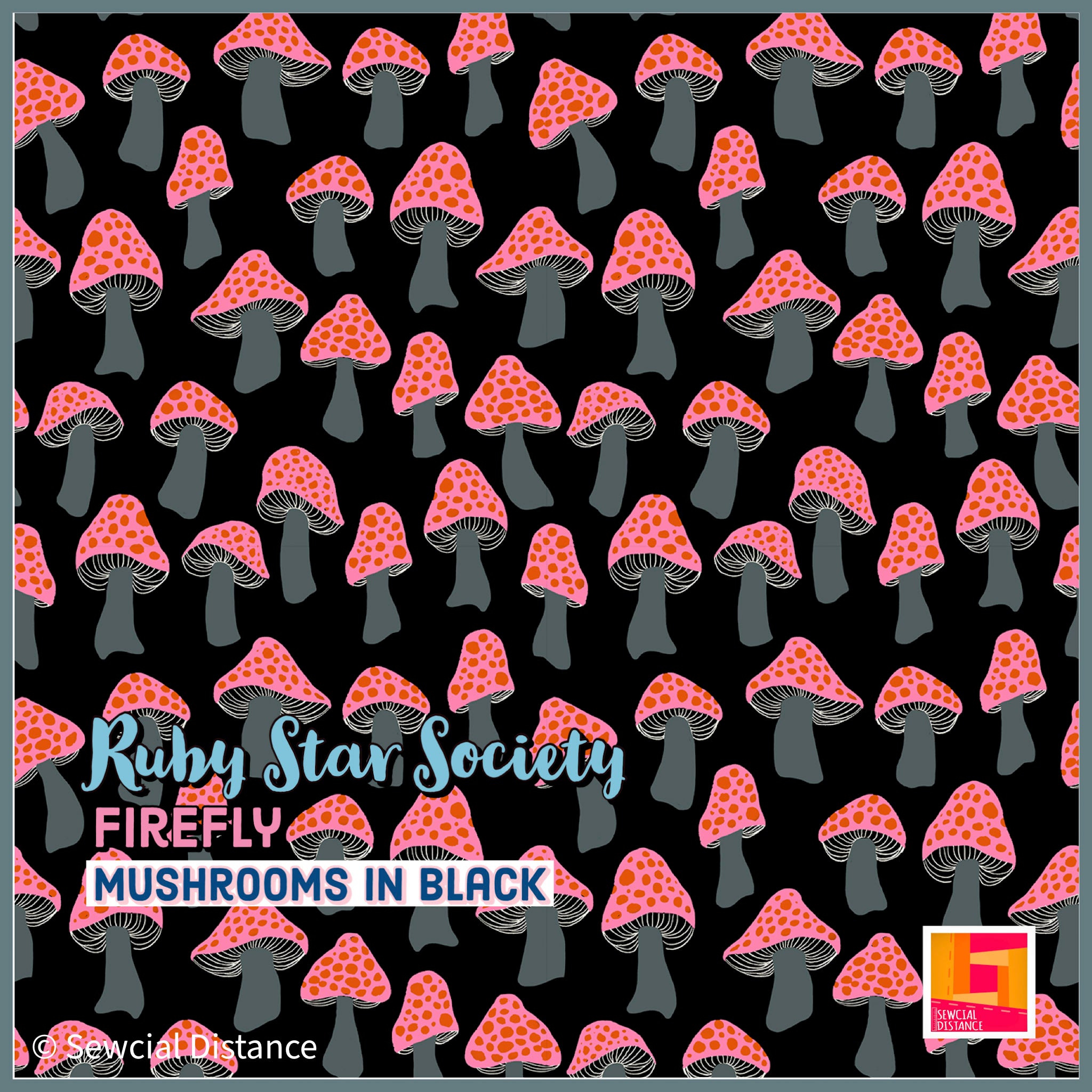 Ruby Star Society-Firefly-Mushrooms in Black
