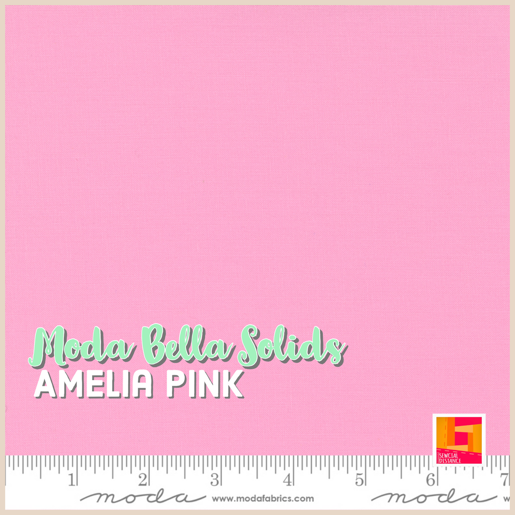 Moda Fabrics-Bella Solids-Amelia Pink