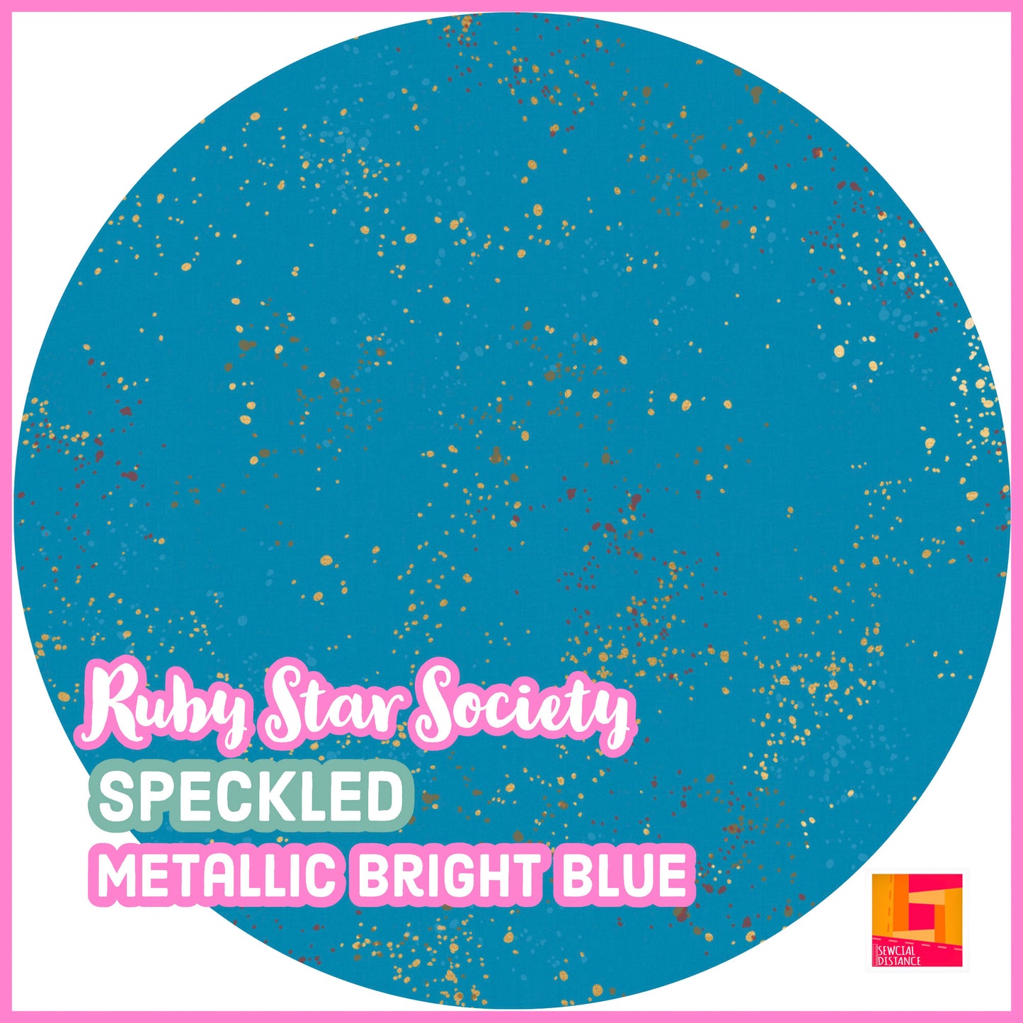 Star Society-Speckled-Metallic Bright Blue