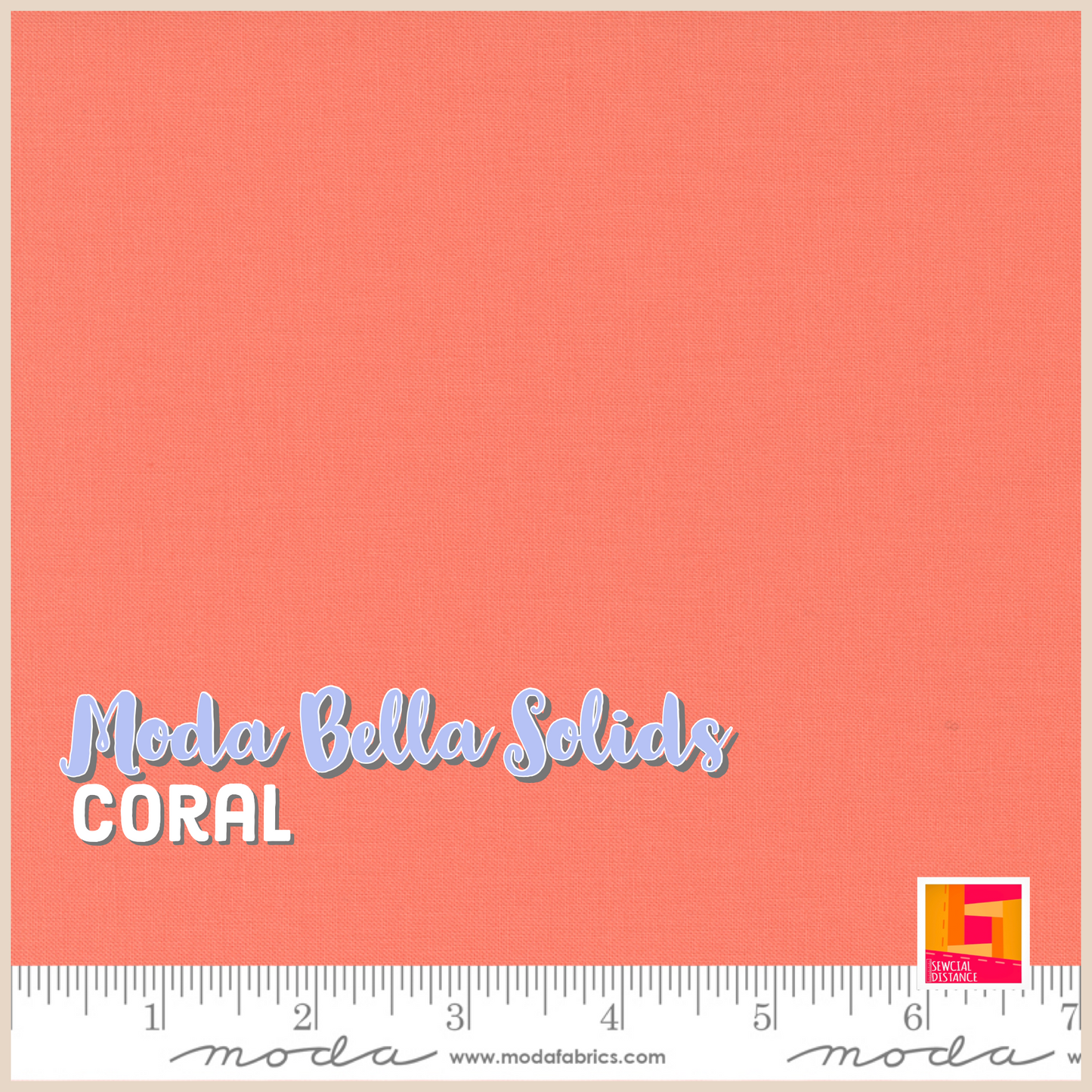 Moda Fabrics-Bella Solids-Coral