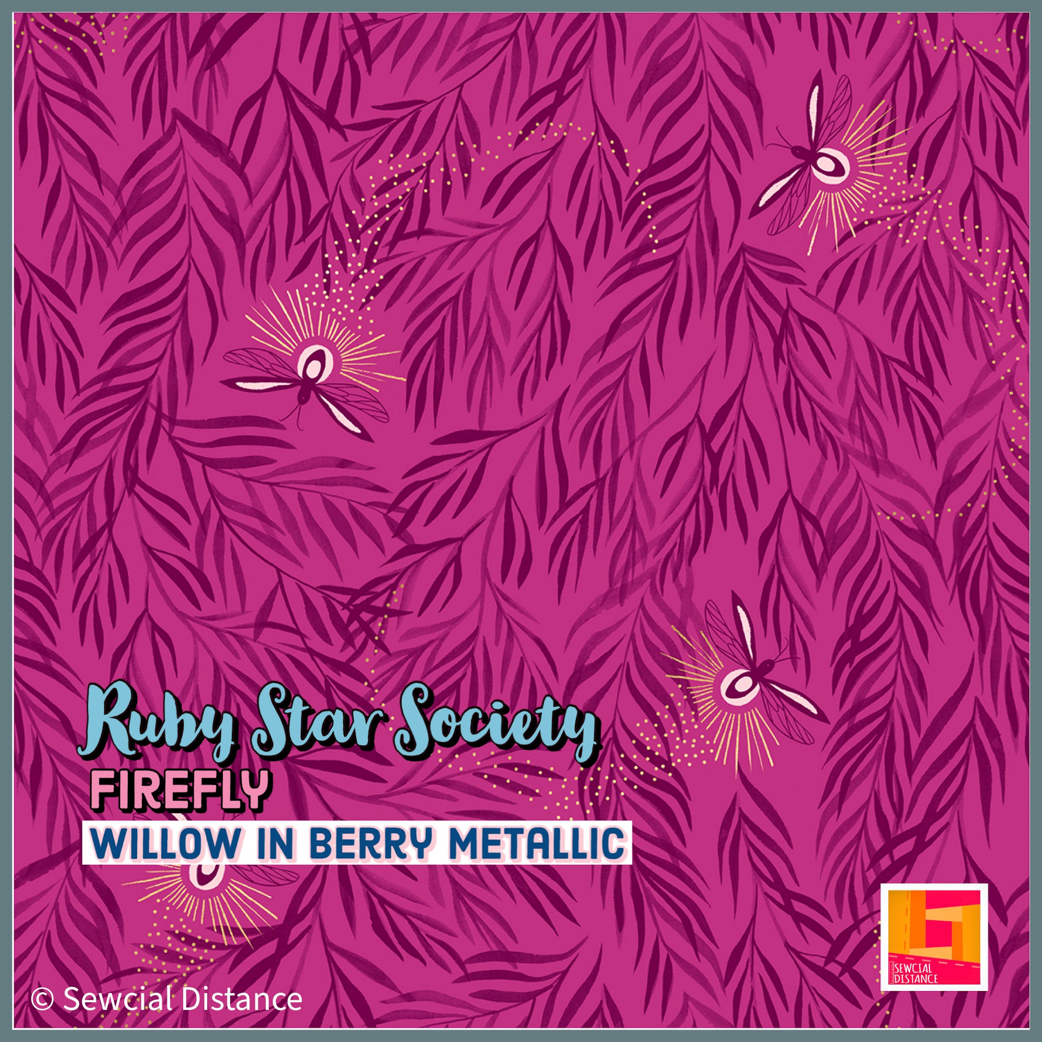 Ruby Star Society-Firefly-Willow in Berry Metallic
