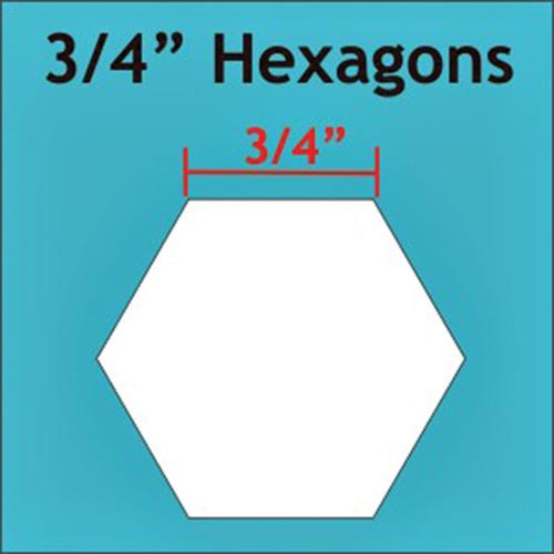 Paper Pieces Pack-3/4in Hexagons-125CT