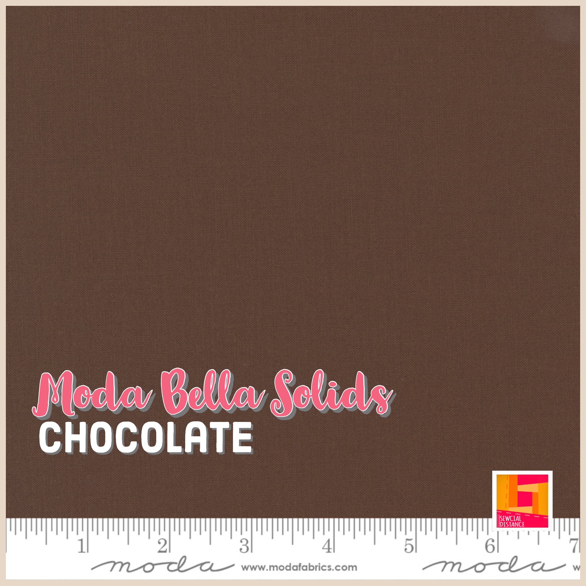 Moda Fabrics-Bella Solids-Chocolate