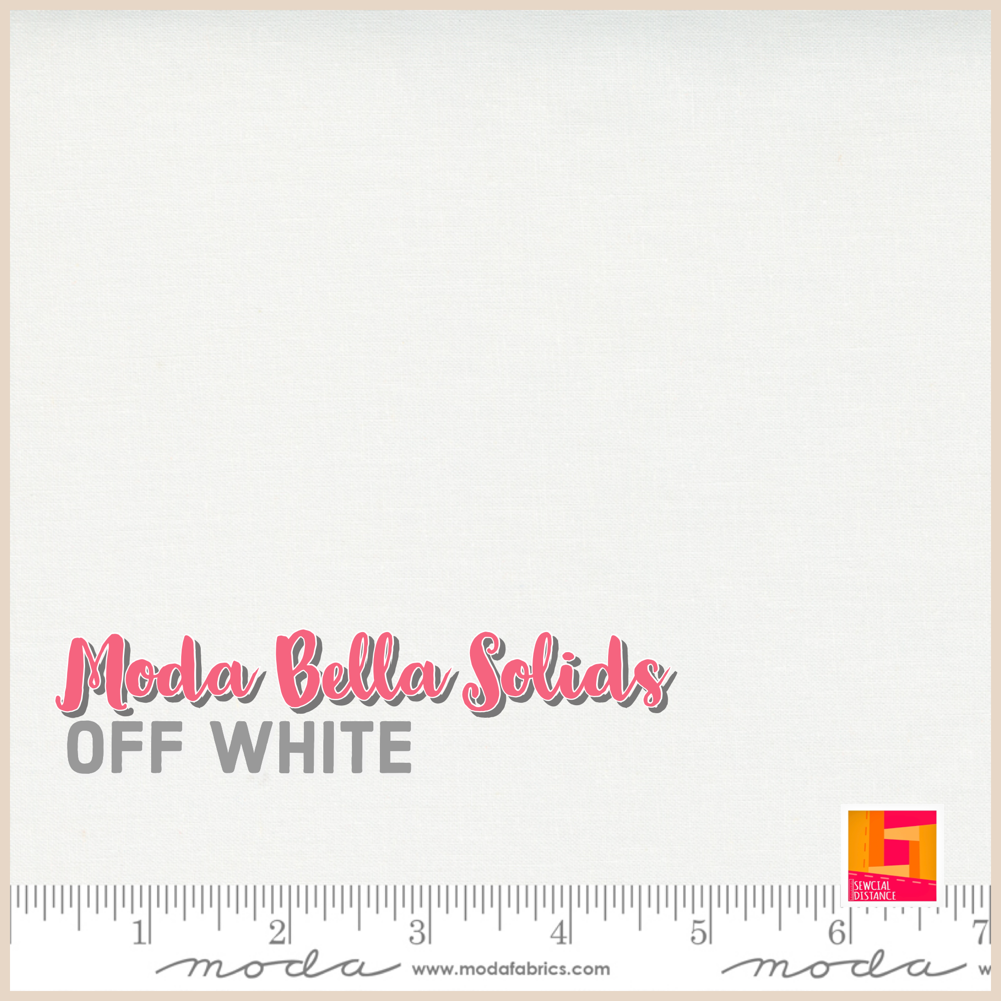 Moda Fabrics-Bella Solids-Off White
