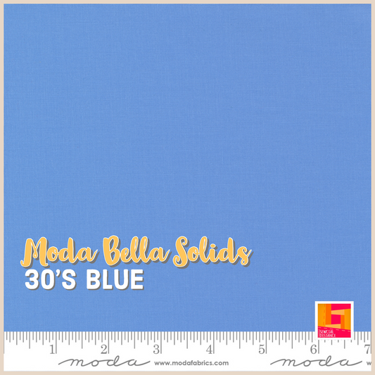 Moda Fabrics-Bella Solids-30s Blue