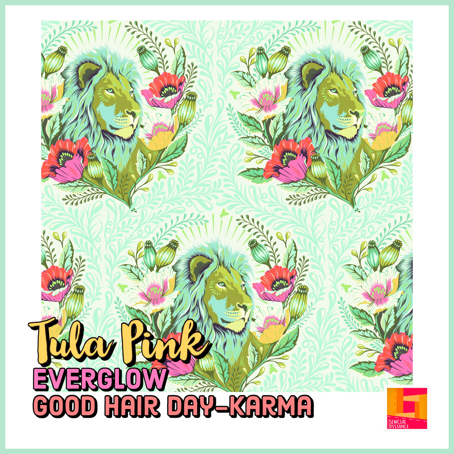 Tula Pink-Everglow-Good Hair Day-Karma