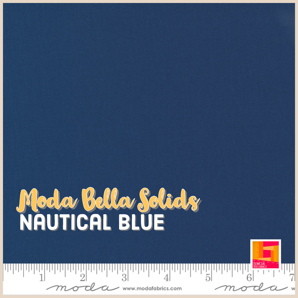 Moda Fabrics-Bella Solids-Nautical Blue