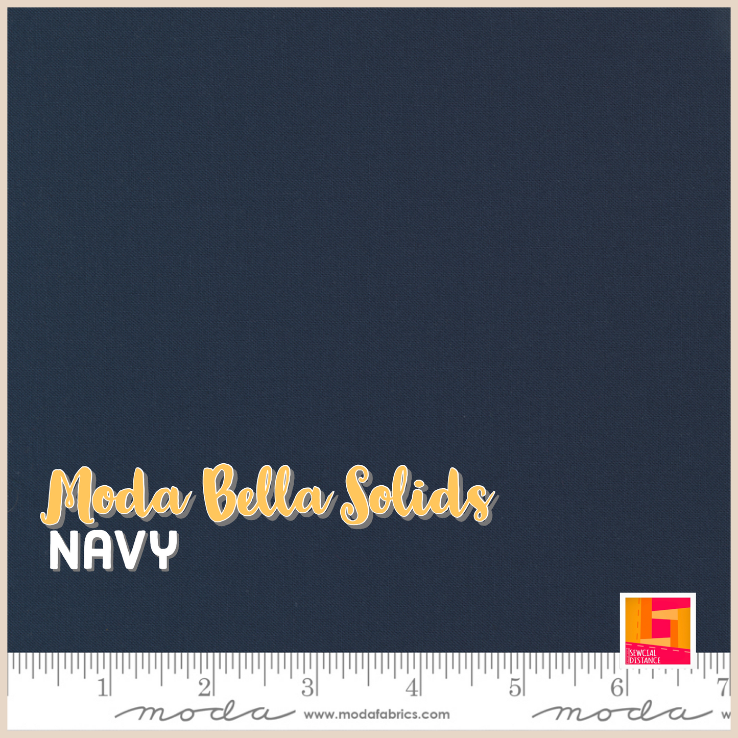Moda Fabrics-Bella Solids-Navy