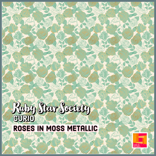 Ruby Star Society-Curio-Roses in Moss Metallic