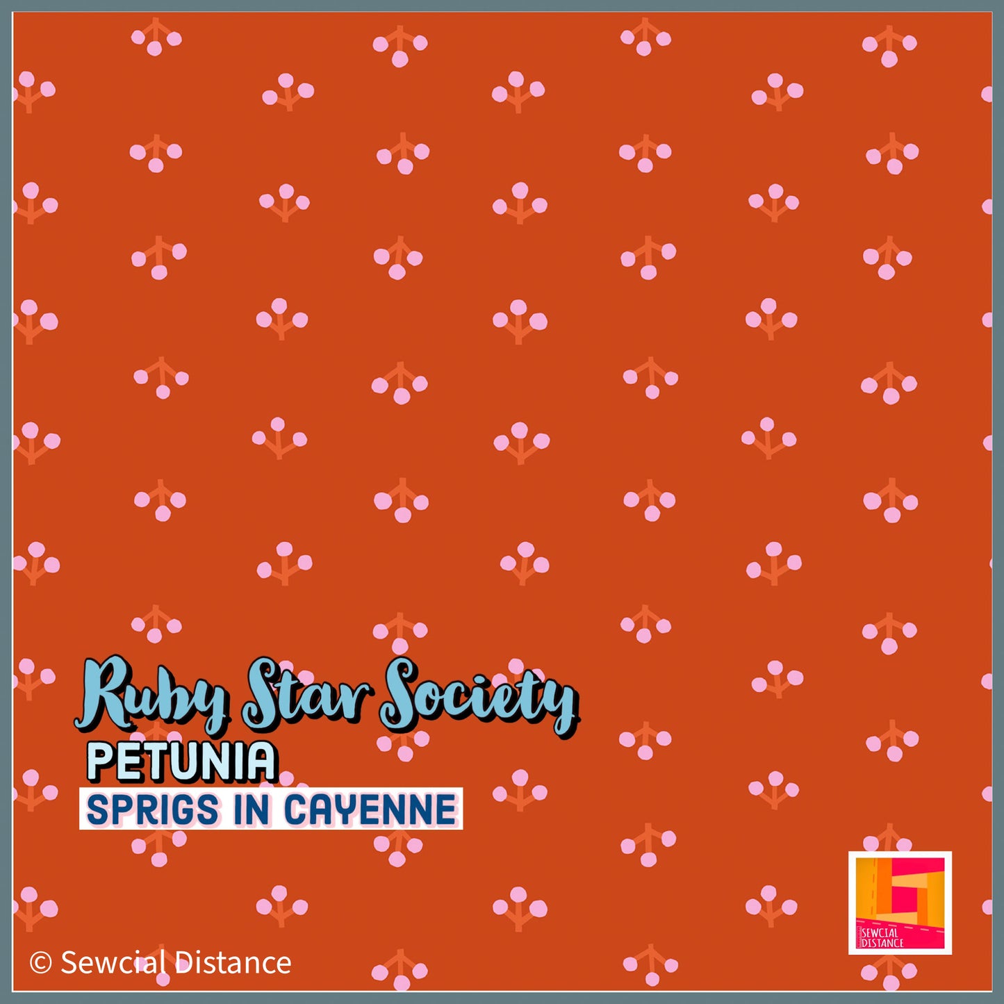 Ruby Star Society-Petunia-Sprigs in Cayenne