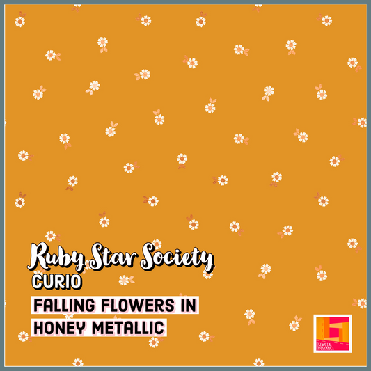 Ruby Star Society-Curio-Falling Flowers in Honey Metallic