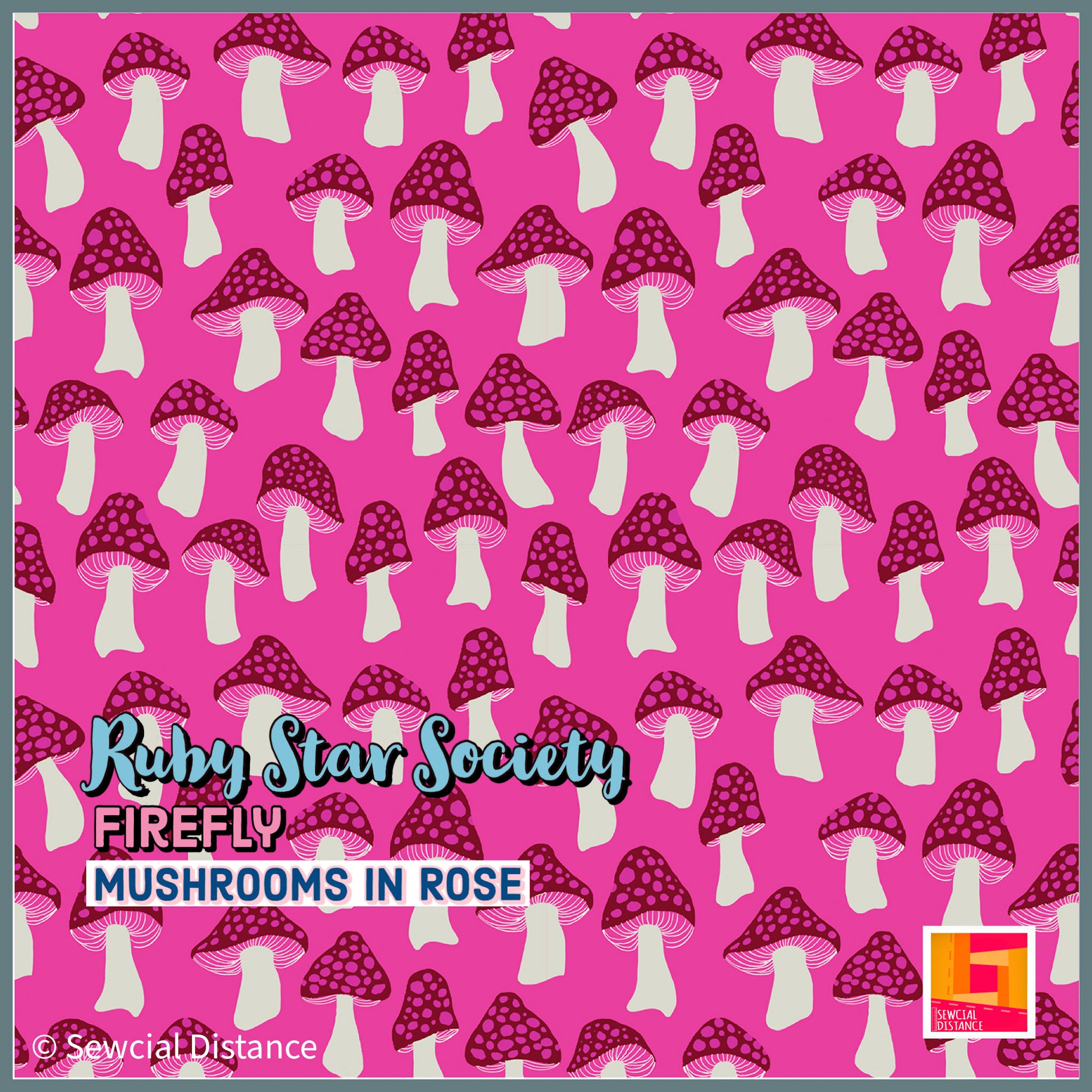 Ruby Star Society-Firefly-Mushrooms in Rose