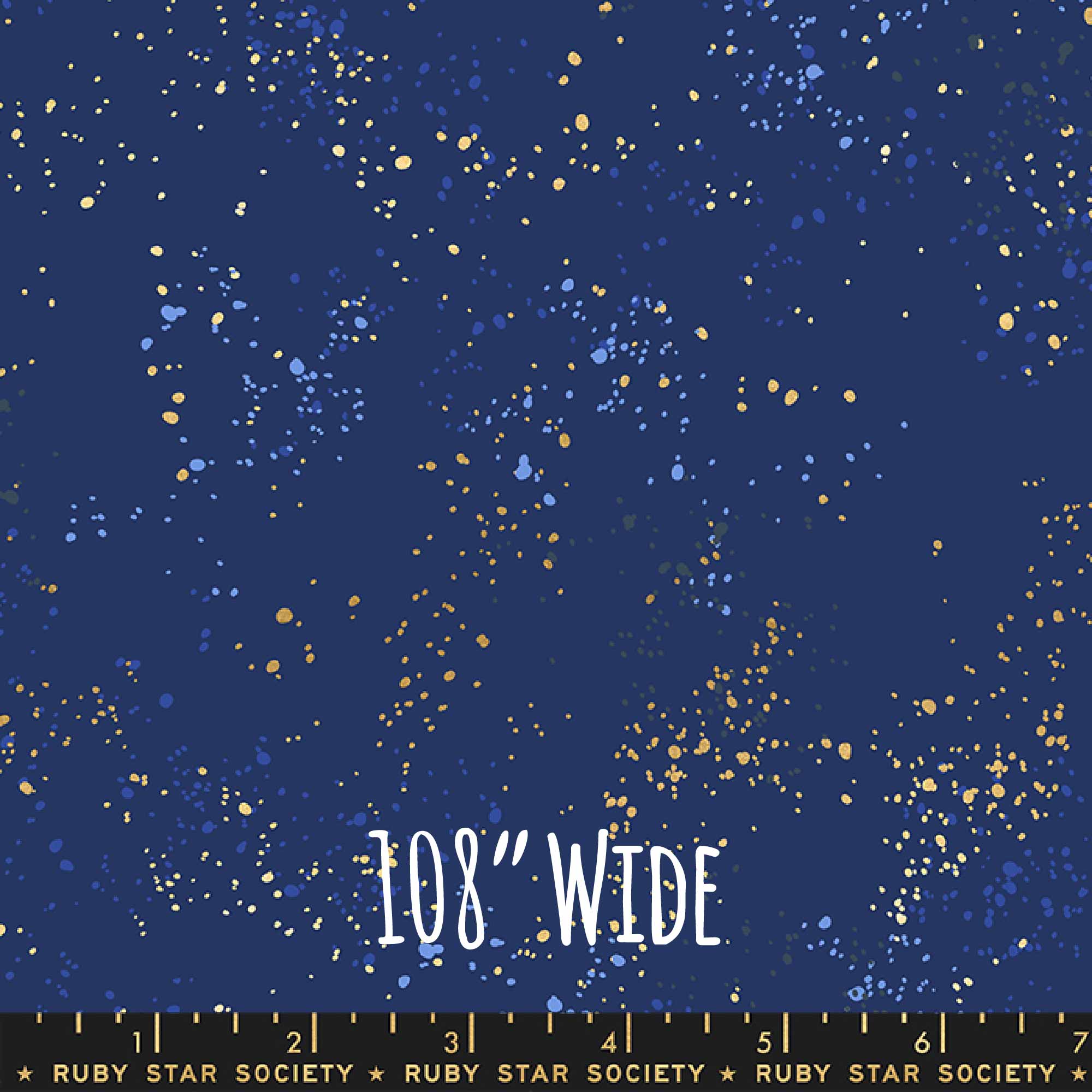 Ruby Star Society-108in Wide Back-Speckled-Metallic Navy