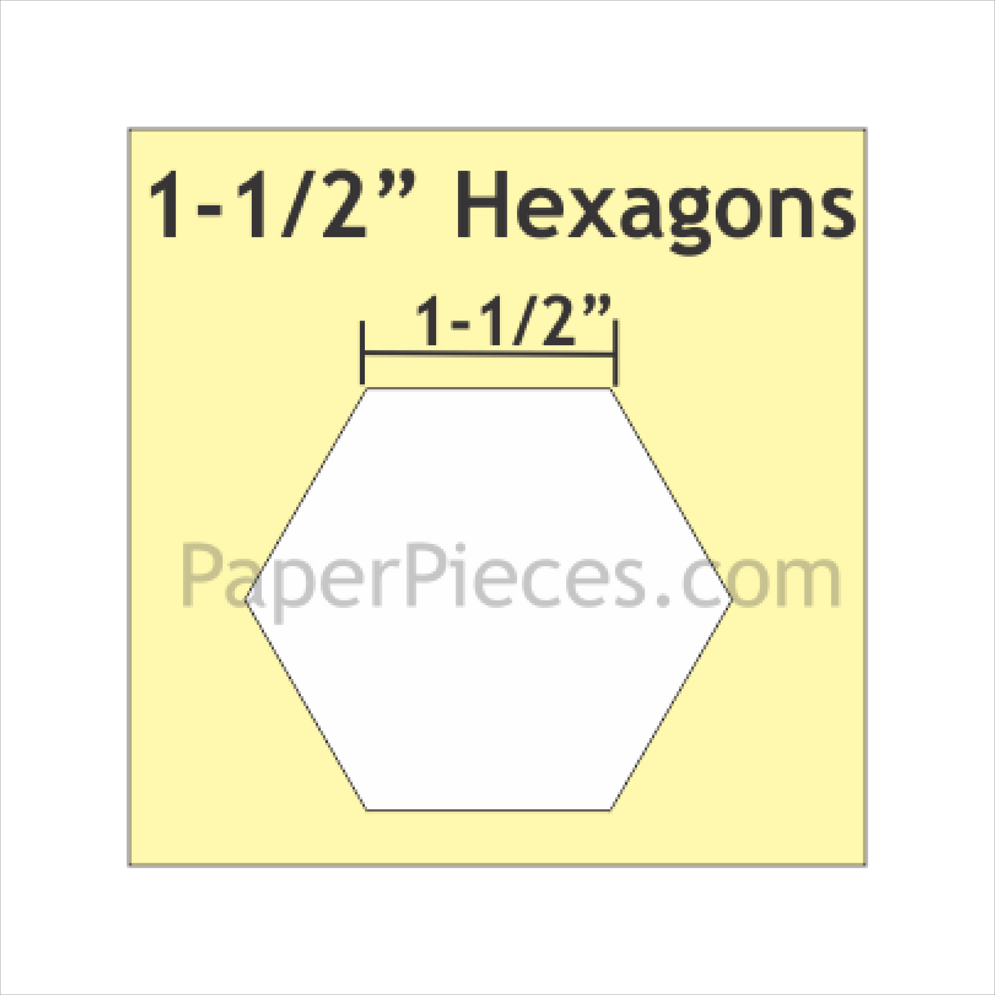 Paper Pieces Pack-1.5in Hexagons-50CT