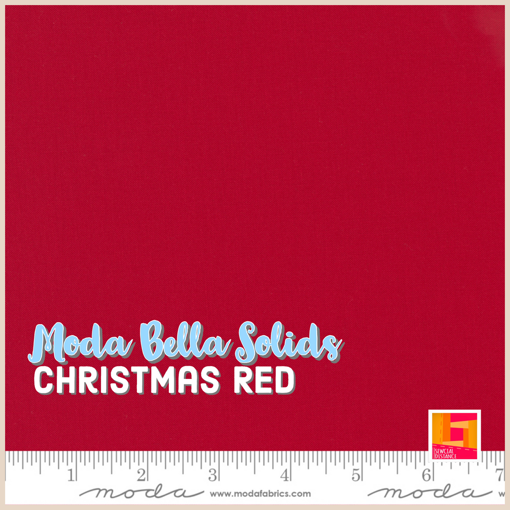 Moda Fabrics-Bella Solids-Christmas Red
