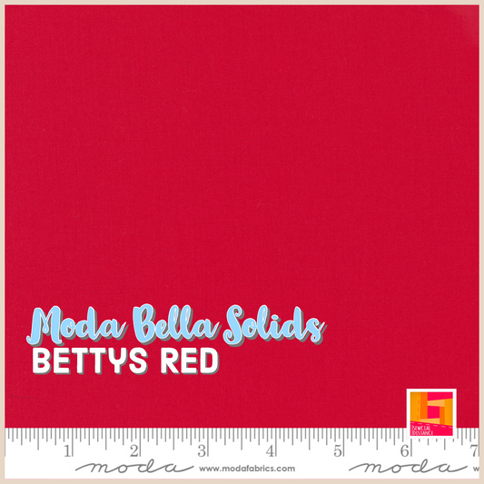 Moda Fabrics-Bella Solids-Bettys Red