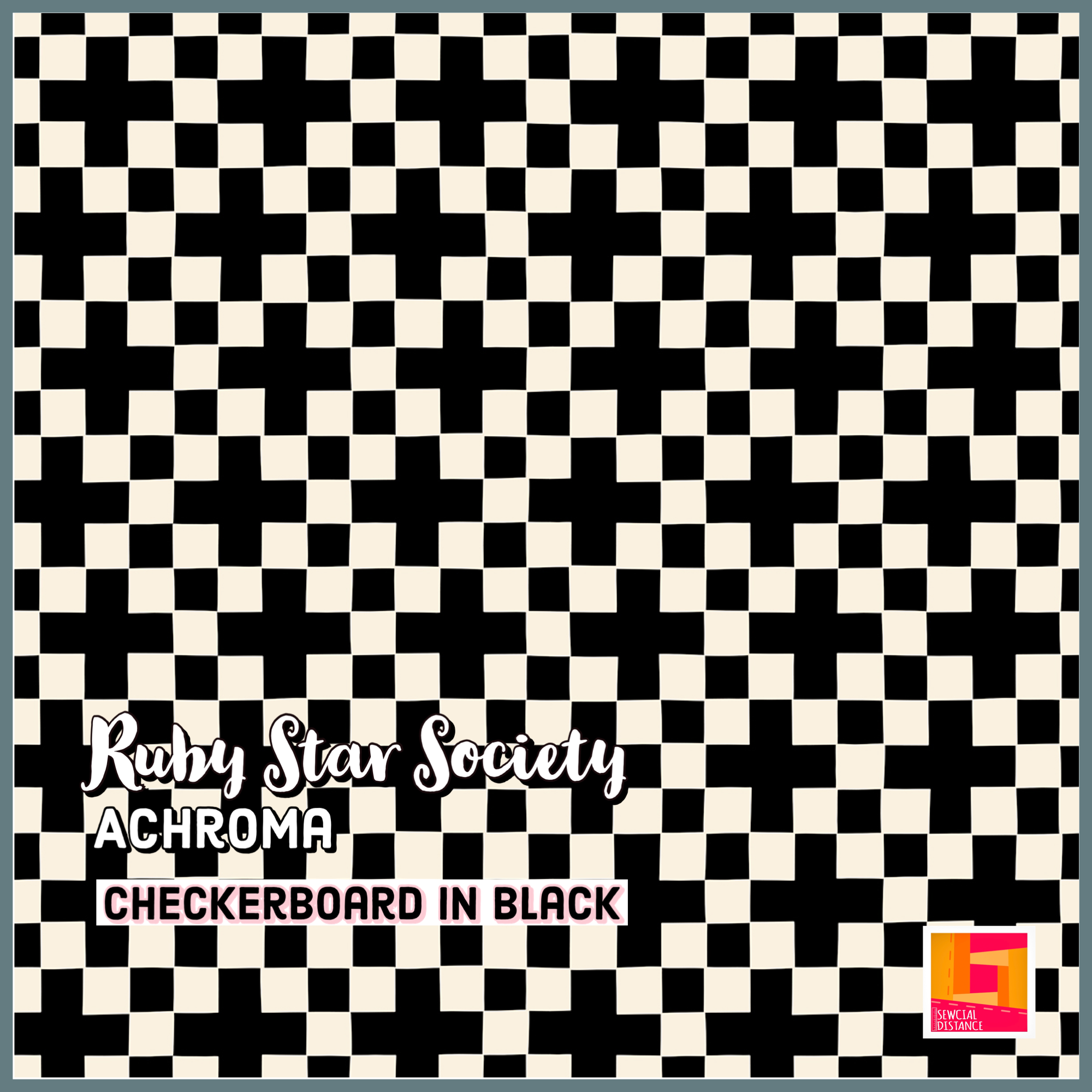 Ruby Star Society-Achroma-Checkerboard in Black